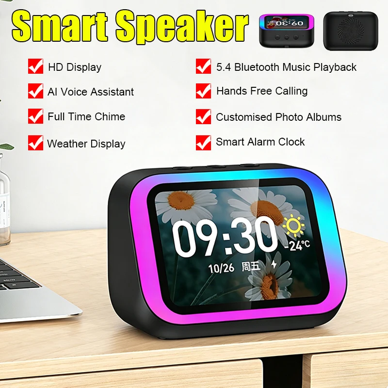 Bluetooth Speaker - AI Voice Assistant Bluetooth Speaker with