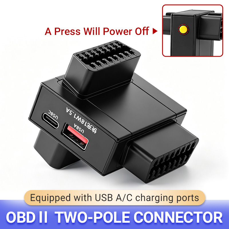 OBD2 Splitter Adapter 1 To 2 w - Usb Charger recension och pris