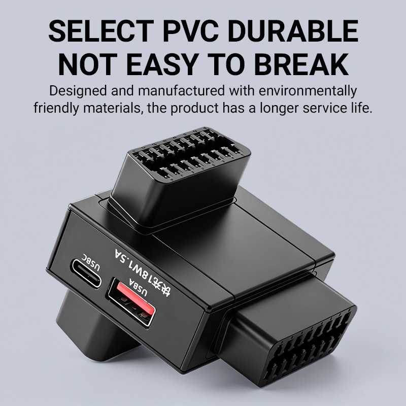 OBD2 Splitter Adapter 1 To 2 w - Usb Charger recension och pris