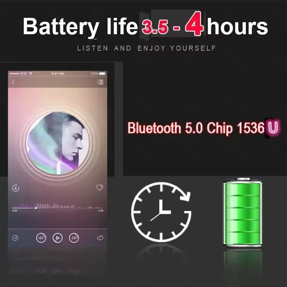 Bluetooth 5.3 New Air Por 5 Wi - Headphones Wireless recension och pris