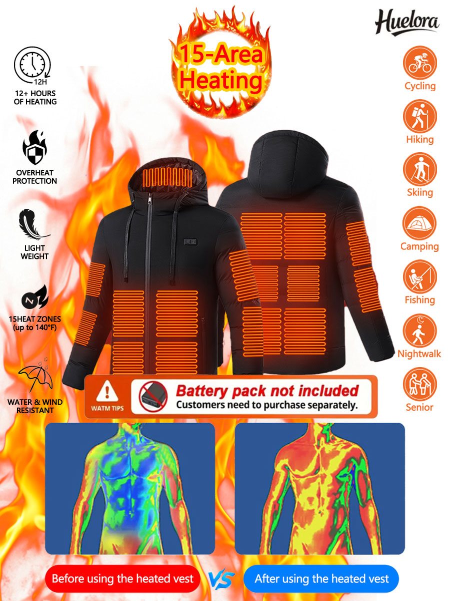 Huelora 11 Area Heated Jacket  - Power Bank recension och pris